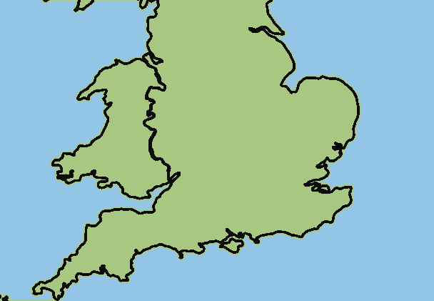 Map of England and Wales